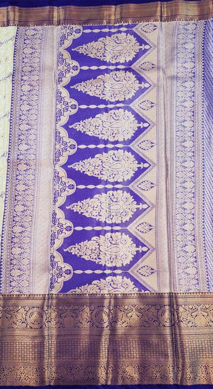 Luxury Kanchipuram Blended Tissue Bridal Silk Sarees 006
