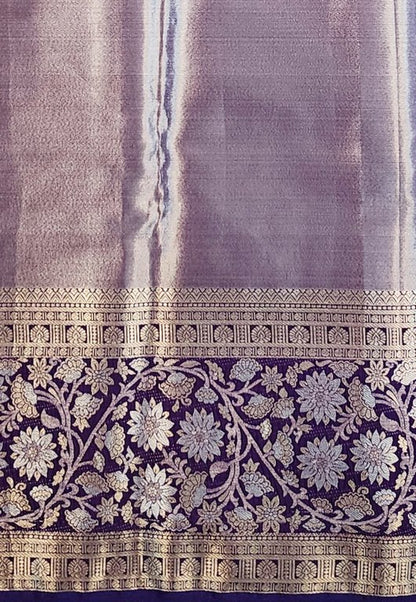 Luxury Kanchipuram Blended Tissue Bridal Silk Sarees 007