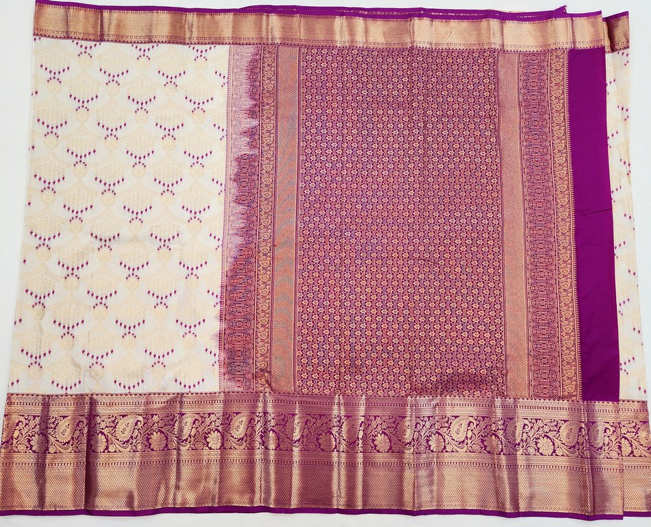 Luxury Kanchipuram Blended Bridal Silk Sarees 012