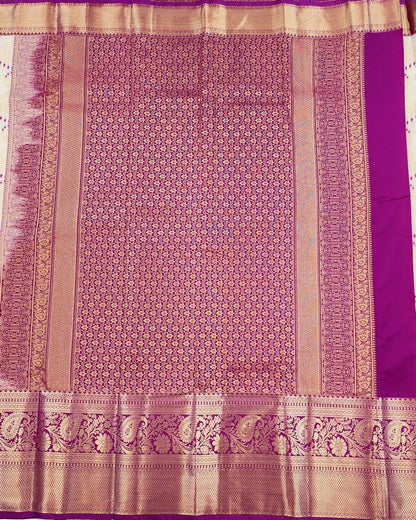 Luxury Kanchipuram Blended Bridal Silk Sarees 012