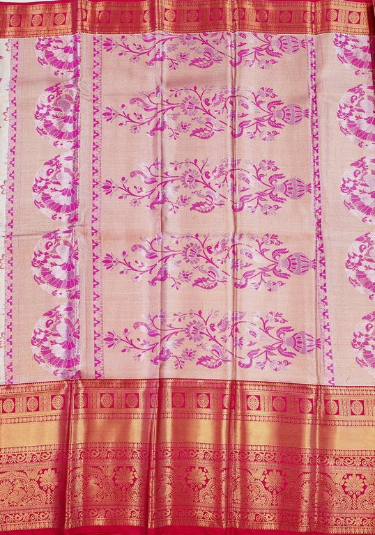 Luxury Kanchipuram Blended Tissue Bridal Silk Sarees 009