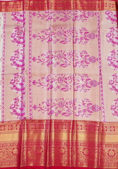 Luxury Kanchipuram Blended Tissue Bridal Silk Sarees 009
