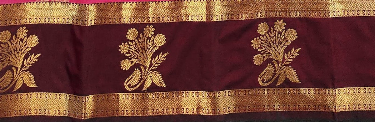 Trendy Vintage Gap Border Silksarees 010