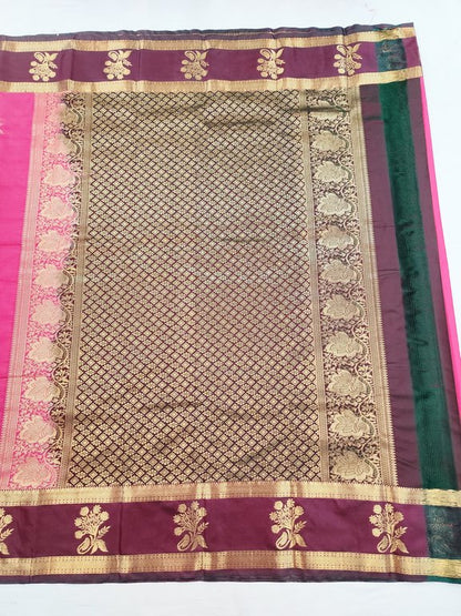 Trendy Vintage Gap Border Silksarees 010
