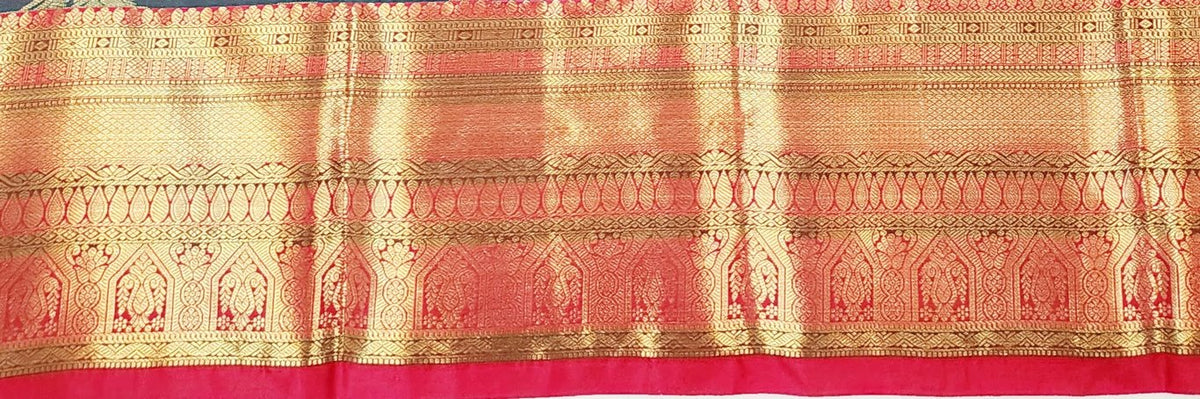 Trendy Vintage Multi-Colour Border Silksarees 002