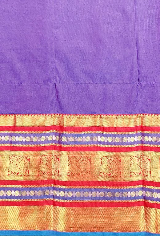 Trendy Vintage Multi-Colour Border Silksarees 004