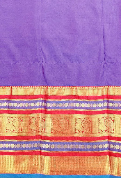 Trendy Vintage Multi-Colour Border Silksarees 004
