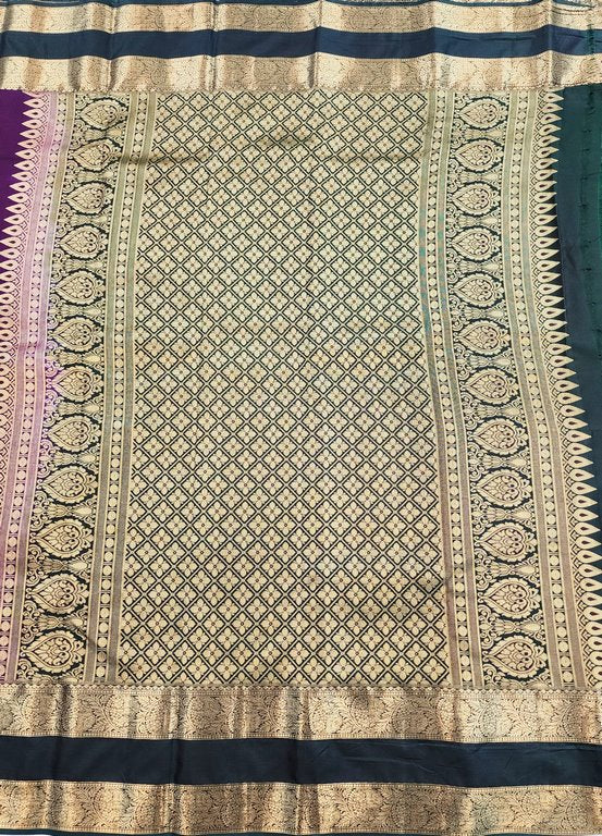 Trendy Vintage Gap Border Silksarees 012