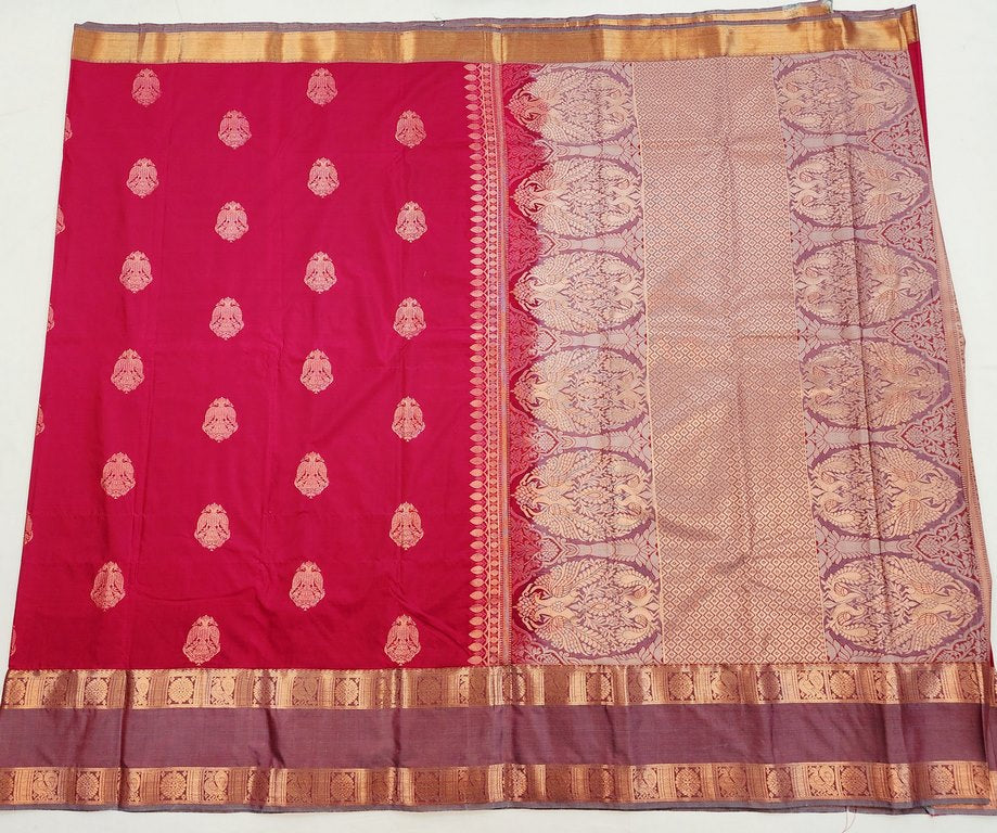 Kanchipuram Trendy Vintage Gap Border Silksarees 008