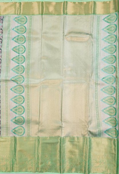 Luxury Kanchipuram Blended Tissue Bridal Silk Sarees 010