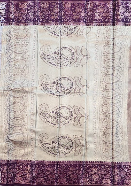 Luxury Kanchipuram Blended Tissue Bridal Silk Sarees 013