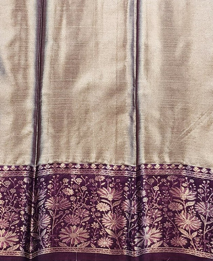 Luxury Kanchipuram Blended Tissue Bridal Silk Sarees 013