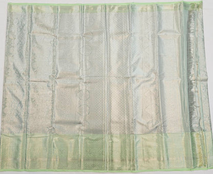 Elegant Pistacho Green Kanchipuram Pure Tissue Silksaree