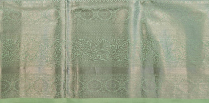 Elegant Pistacho Green Kanchipuram Pure Tissue Silksaree