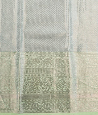 Elegant Pistacho Green Kanchipuram Pure Tissue Silksaree