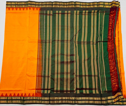 Kanchipuram Traditional 9 Yards Koorvai Pure Silk Saree 011