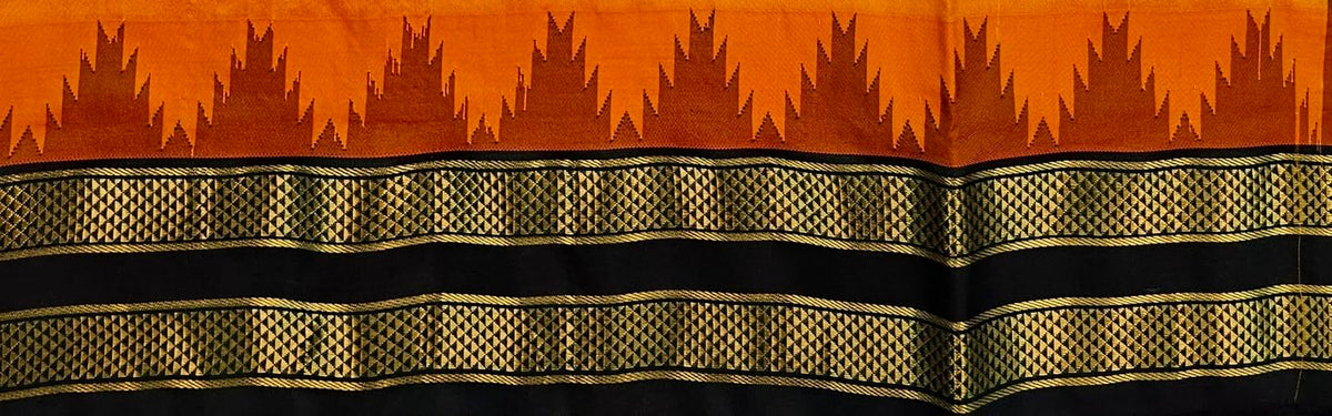 Kanchipuram Traditional 9 Yards Koorvai Pure Silk Saree 011