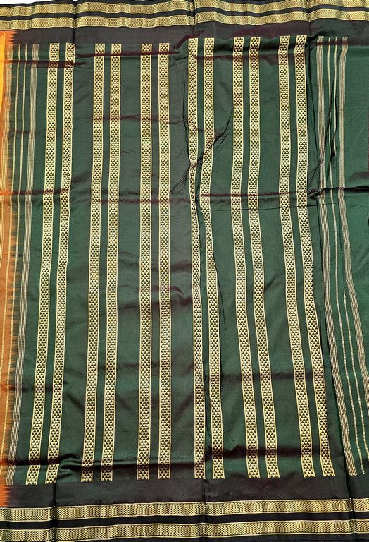 Kanchipuram Traditional 9 Yards Koorvai Pure Silk Saree 011