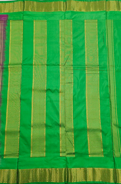 Kanchipuram Traditional 9 Yards Korvai Pure Silk Saree 012