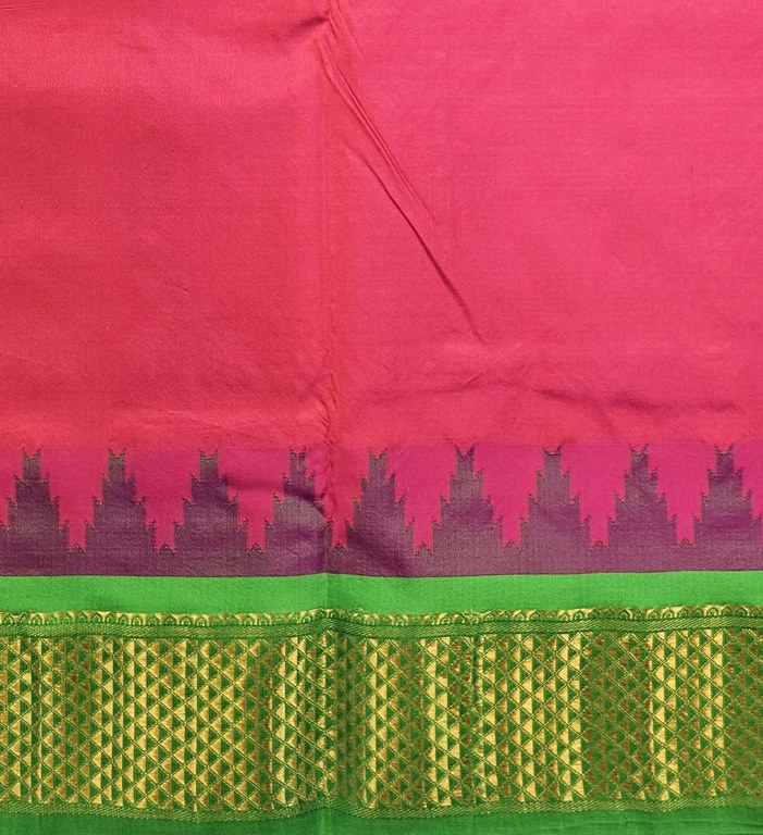 Kanchipuram Traditional 9 Yards Korvai Pure Silk Saree 012