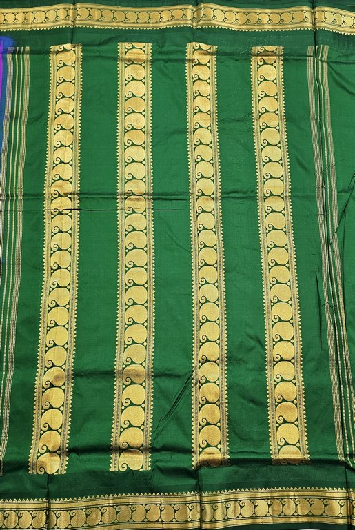 Kanchipuram Traditional 9 Yards Korvai Pure Silk Saree 013