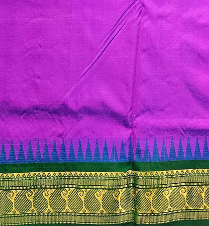 Kanchipuram Traditional 9 Yards Korvai Pure Silk Saree 013
