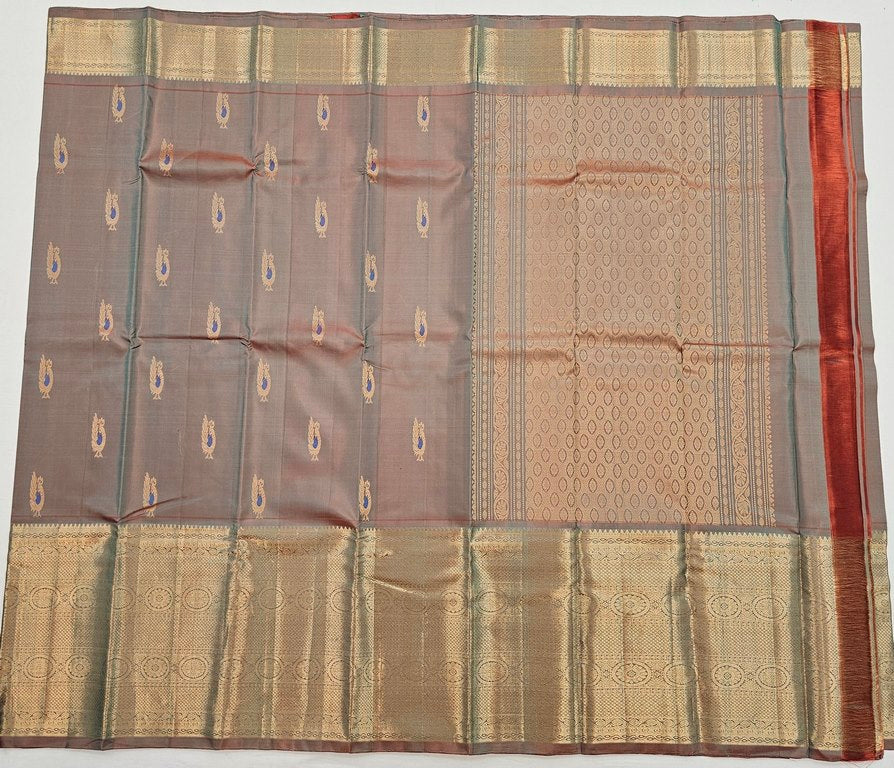 Kanchipuram Pure Fancy Self Colour SilkSarees 003
