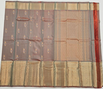 Kanchipuram Pure Fancy Self Colour SilkSarees 003