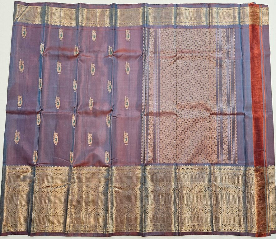 Kanchipuram Pure Fancy Self Colour SilkSarees 004
