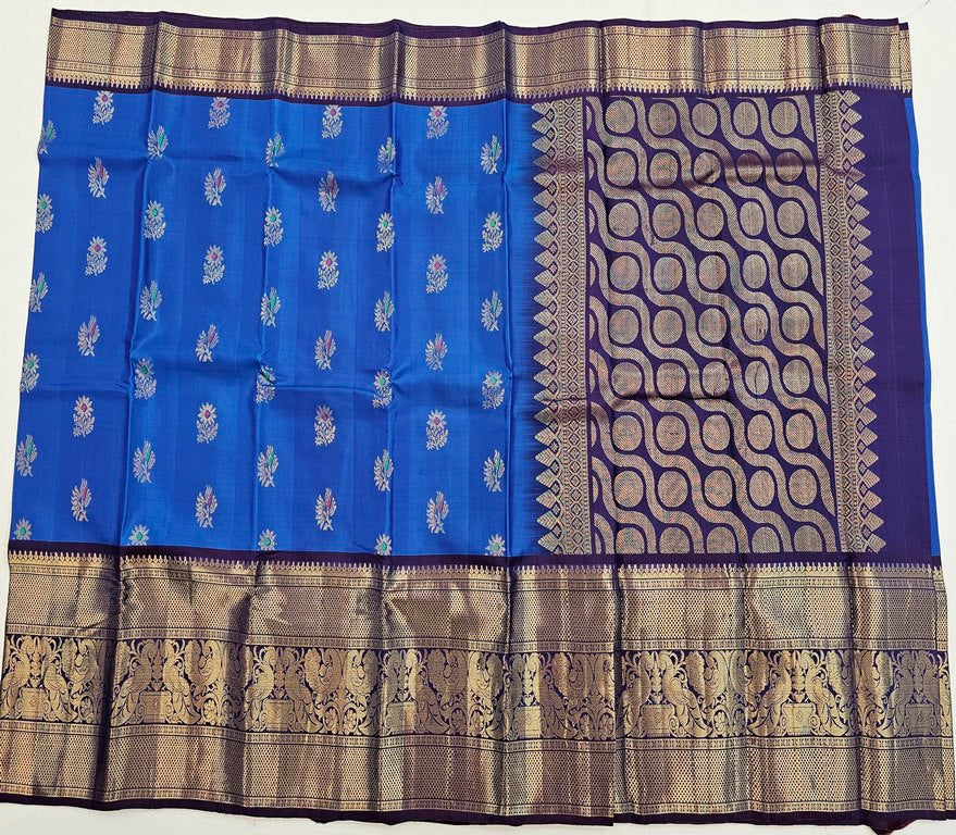 Kanchipuram Pure Fancy Korvai SilkSarees 005