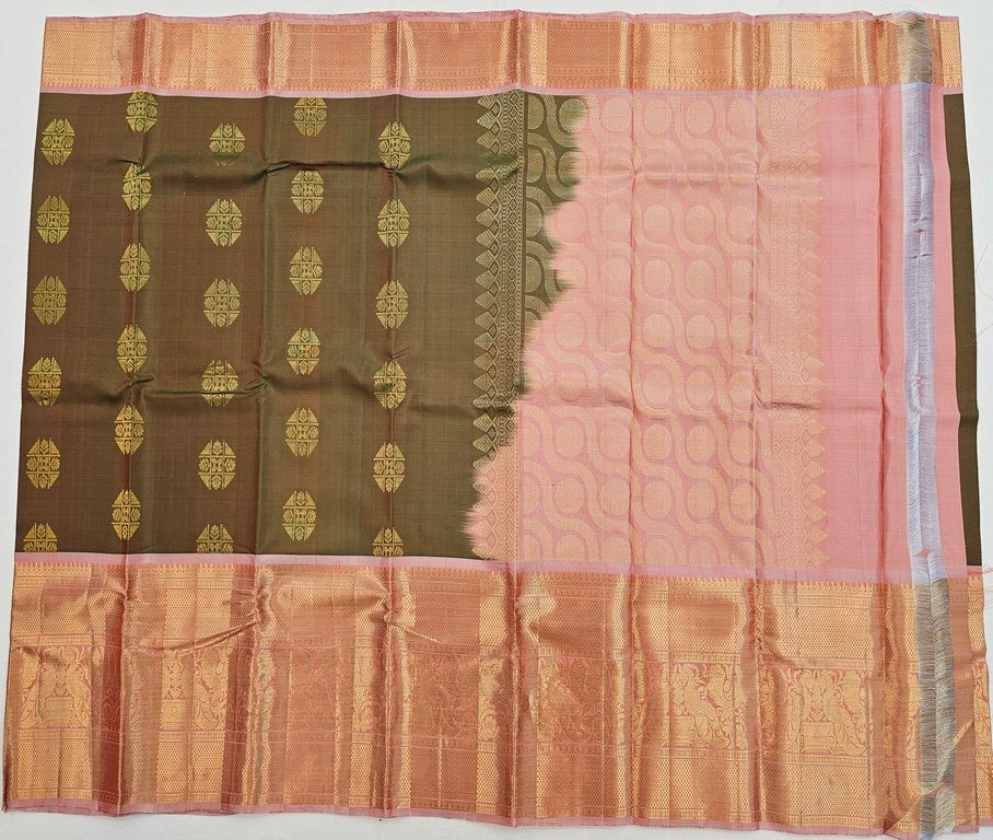 Kanchipuram Pure Fancy Korvai SilkSarees 006