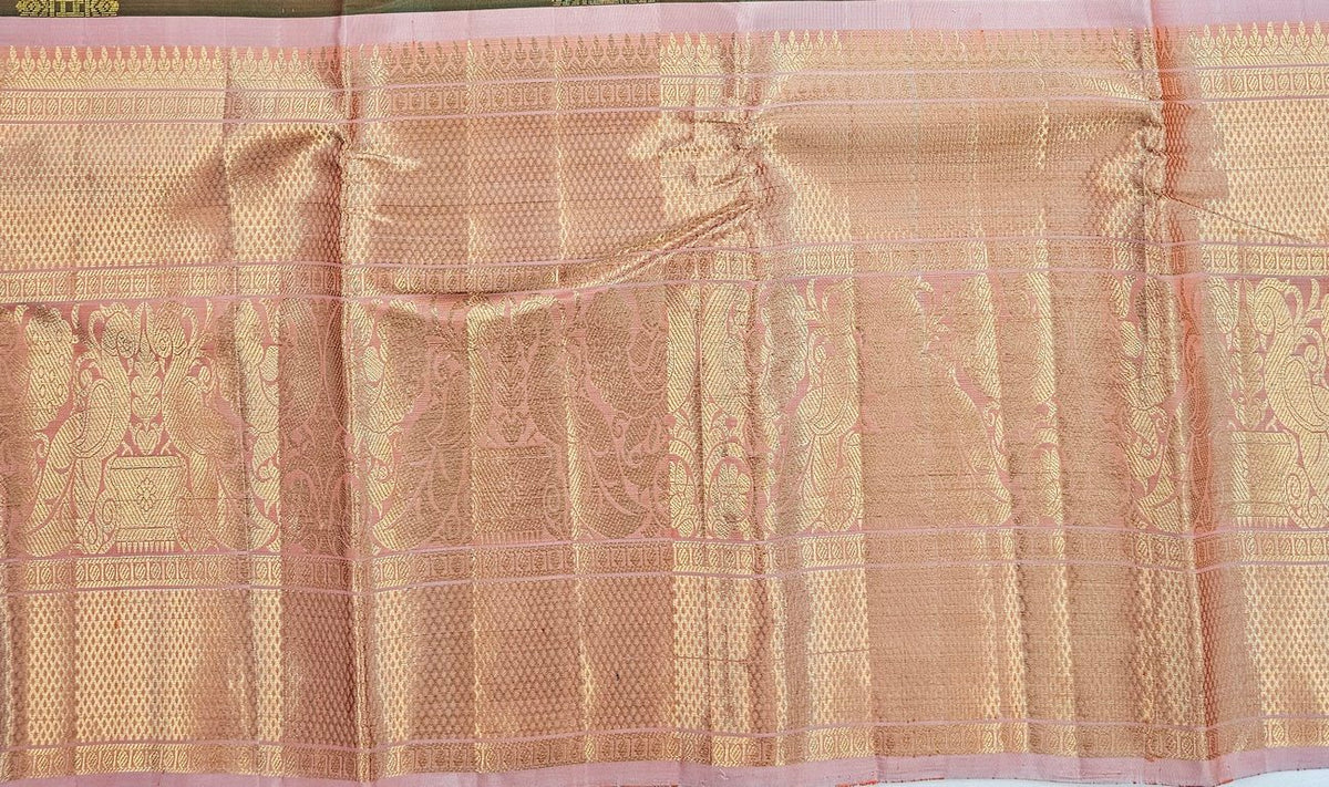 Kanchipuram Pure Fancy Korvai SilkSarees 006