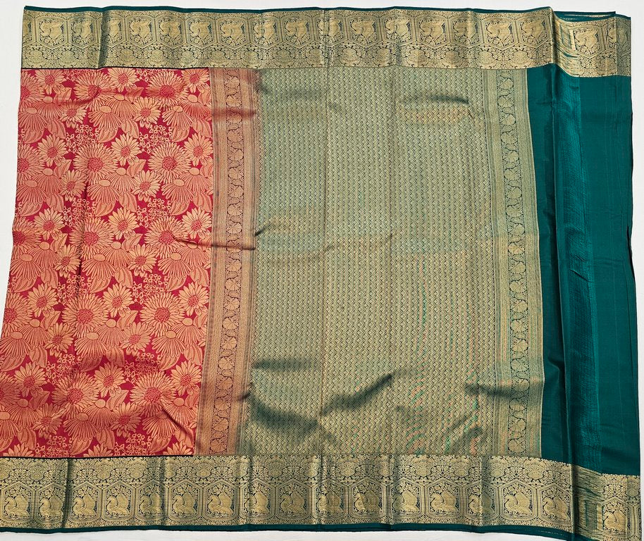 Kanchipuram Pure Korvai Bridal SilkSarees 008