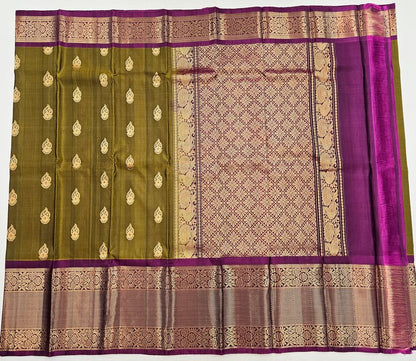 Kanchipuram Pure Korvai Fancy SilkSarees 011