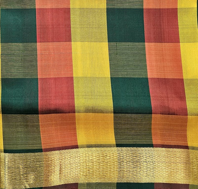 Kanchipuram Traditional 9 Yards Pure Silk Saree 003