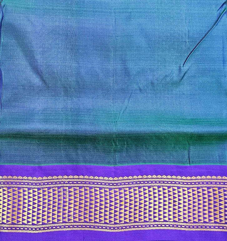 Kanchipuram Traditional 9 Yards Pure Silk Saree 004