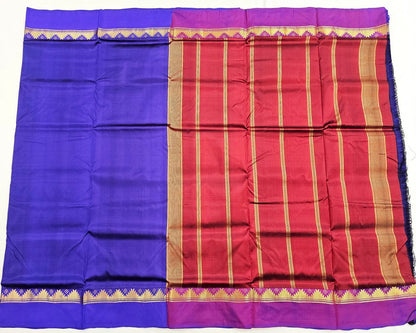 Kanchipuram Traditional 9 Yards Pure Silk Saree 005