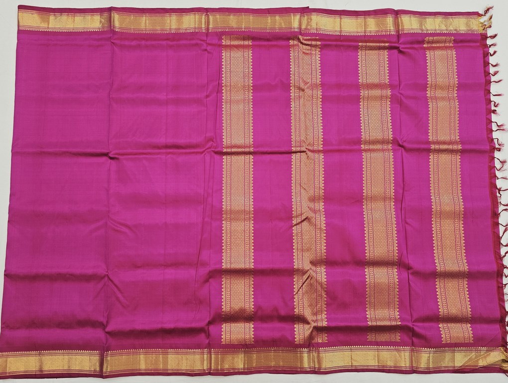 Kanchipuram Traditional 9 Yards Pure Silk Saree 006