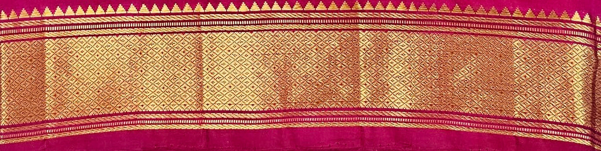 Kanchipuram Traditional 9 Yards Pure Silk Saree 006