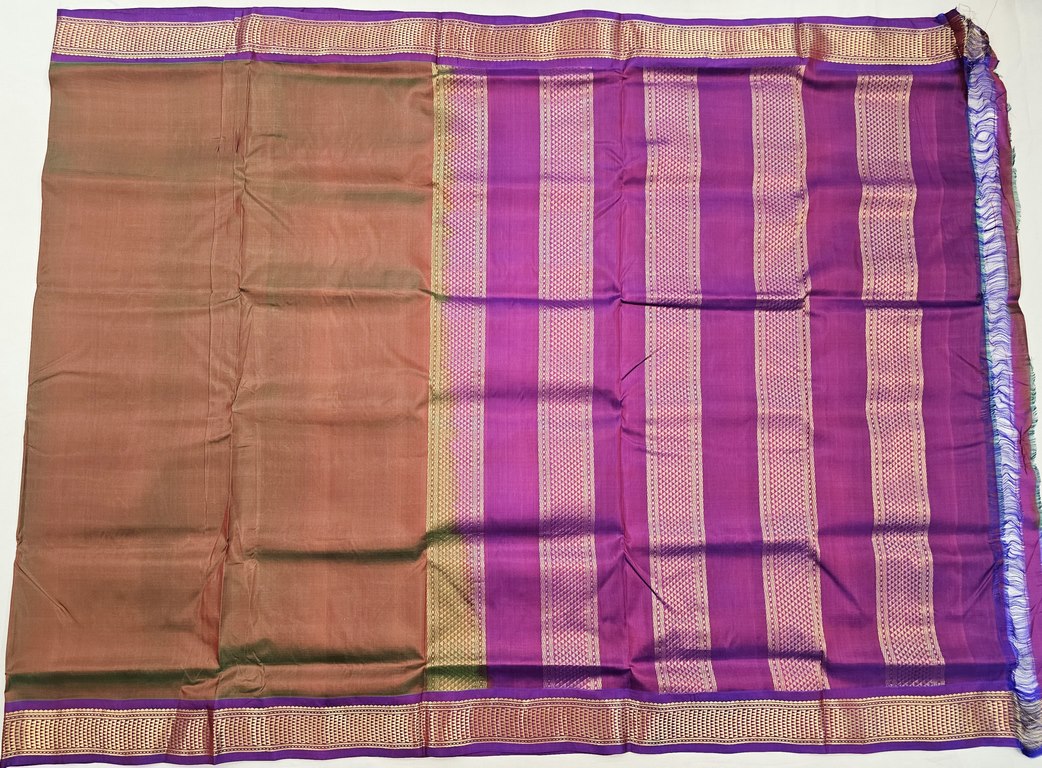 Kanchipuram Traditional 9 Yards Pure Silk Saree 009