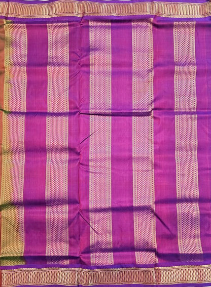 Kanchipuram Traditional 9 Yards Pure Silk Saree 009