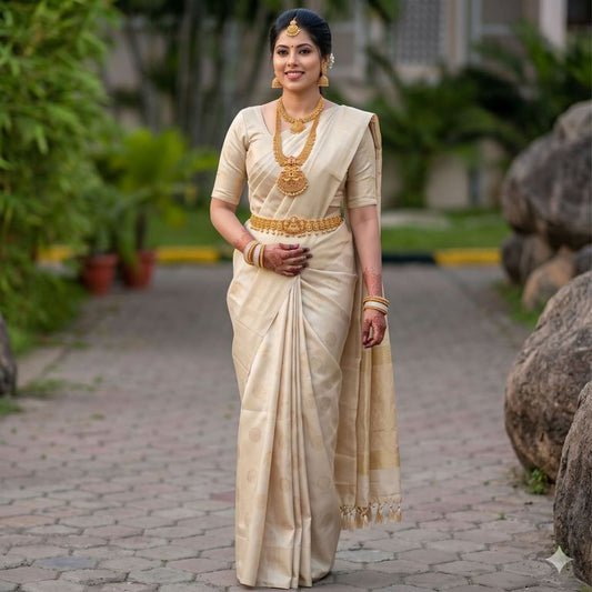 Exclusive Pure Kanchipuram Fancy Borderless Soft Silksarees 005