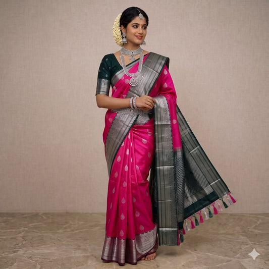 Authentic Pure Kanchipuram Korvai Vintage Silksarees 003