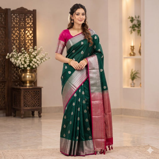 Authentic Pure Kanchipuram Korvai Vintage Silksarees 001