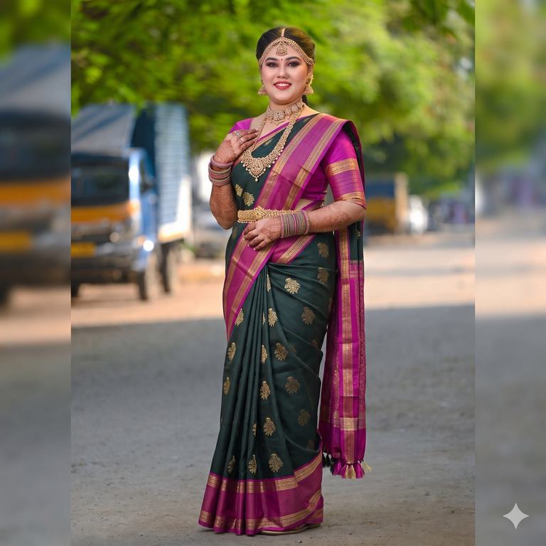 Authentic Pure Kanchipuram Korvai Vintage Silksarees 004