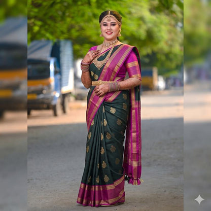 Authentic Pure Kanchipuram Korvai Vintage Silksarees 004
