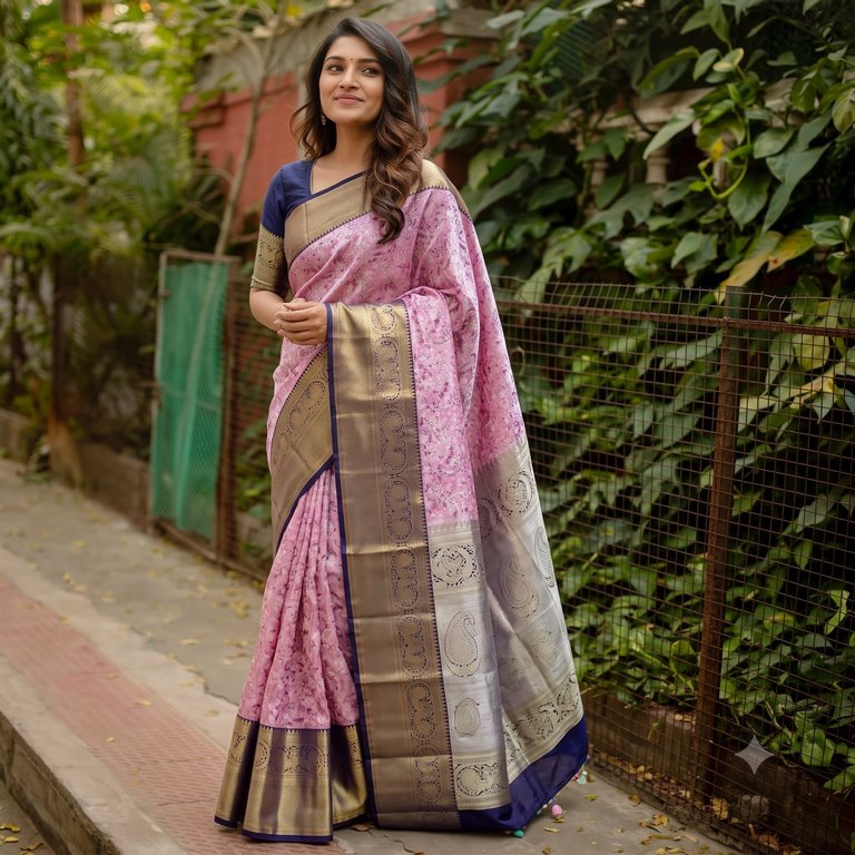 Kanchipuram Blended Korvai Tissue Silk Sarees 012