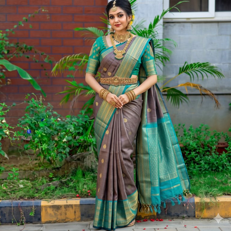 Exclusive Pure Kanchipuram Fancy Korvai Silksarees 008