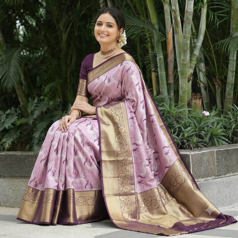 Kanchipuram Blended Korvai Tissue Silk Sarees 003