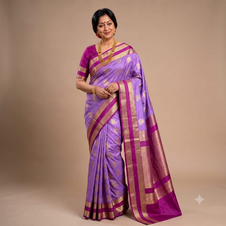 Trendy Kanchipuram Blended Vintage Bridal Silk Sarees 026